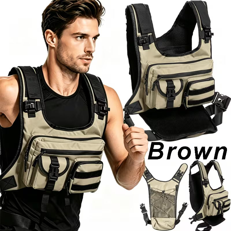 TrailFlow 2L Hydration Chest Pack – Running, Hiking & Cycling Backpack