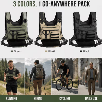 TrailFlow 2L Hydration Chest Pack – Running, Hiking & Cycling Backpack