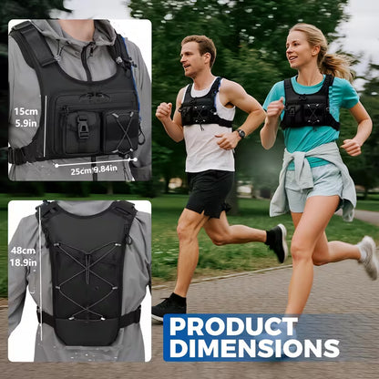 TrailFlow 2L Hydration Chest Pack – Running, Hiking & Cycling Backpack