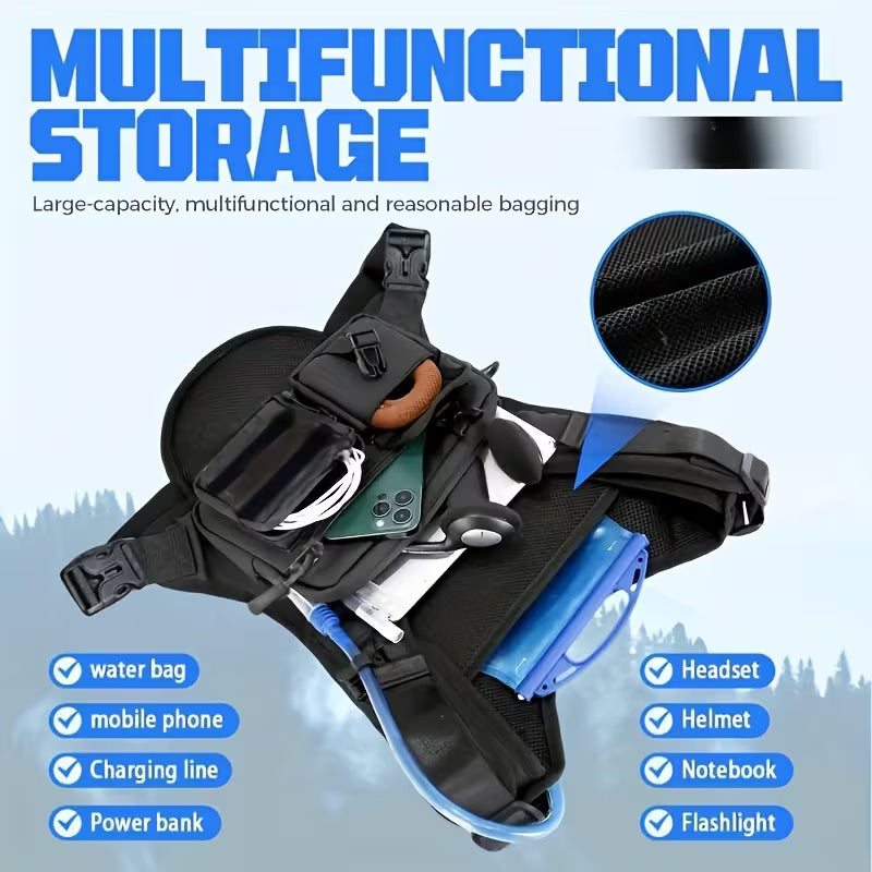 TrailFlow 2L Hydration Chest Pack – Running, Hiking & Cycling Backpack