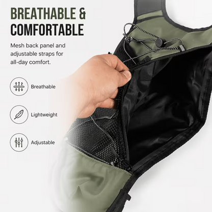 TrailFlow 2L Hydration Chest Pack – Running, Hiking & Cycling Backpack